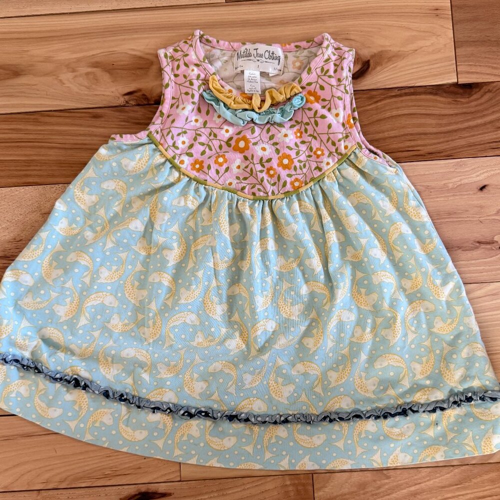 Matilda Jane Good Hart Lake Shore Pearl Koi Fish dress